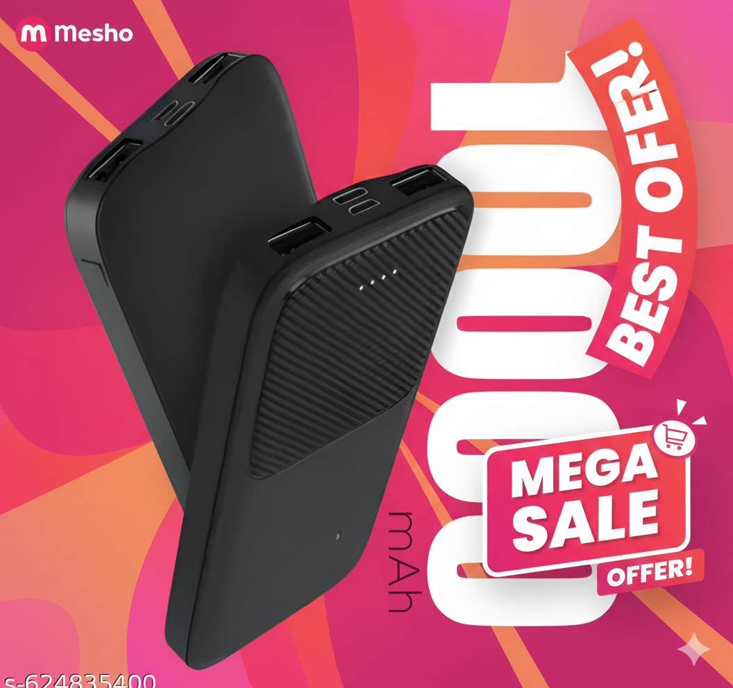 ENERGYVALT 10000mAh Portable Charger - Fast & Reliable Power Bank